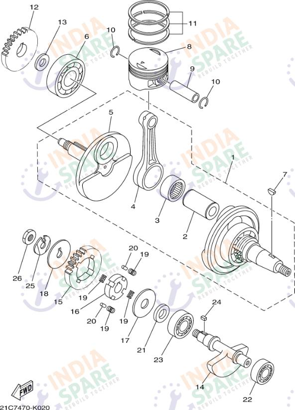 CRANKSHAFT & PISTON
